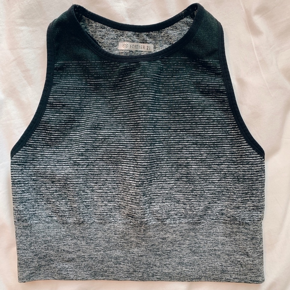 Long line sports bra/crop top